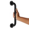 Built Industrial 2 Pack Grab Bars for Bathtubs and Showers, 12 Inch Anti-Slip Handle for Elderly, Handicap, Seniors, Black - 4 of 4