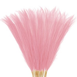 Unique Bargains Dried Plants Artificial Durable Small Fluffy Pampas Grass for Home, Office, Party 20 Pcs 21.7 Inch - 1 of 4