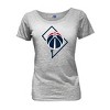 NBA Washington Wizards Women's Short Sleeve Burnout Scoop T-Shirt - 2 of 4