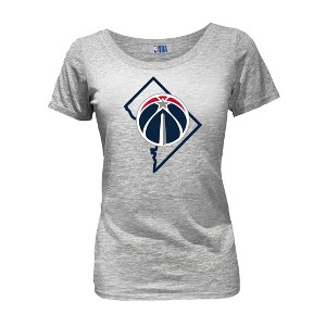 NBA Washington Wizards Women's Short Sleeve Burnout Scoop T-Shirt - 1 of 4