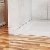 32"x48" Shower Base 3.4" Height Anti-slip Acrylic Center Drain Single Threshold Shower Base in White - 2 of 4