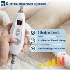 TackView Wearable Heated Blanket with Foot Pocket,6 Heating Levels & 2/4/8/10H Time Settings,Machine Washable,50 * 70"+18" - 3 of 4