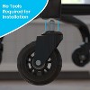Emma and Oliver Set of 5 Transparent Non-Marring Polyurethane Replacement Wheels with Ball Bearing Motion for Gaming and Home Office Chairs - 4 of 4