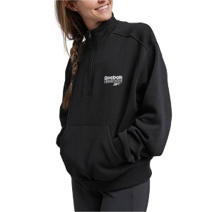 Reebok Womens Logo 1/2 Zip Sweatshirt - 1 of 2
