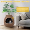 Sandinrayli Cat Litter Box Plant with Smart Odor Removal System, Brown - 2 of 4