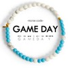 Morse Code Game Day Stacker Bracelets: Light Blue & White | ETHICGOODS - image 2 of 4