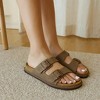 CUSHIONAIRE Plano Slip-On Sandals for Women with Arch Support, Adjustable Buckle Straps, and Stitched Outsole – Casual Flat Summer Womens Sandals - 4 of 4