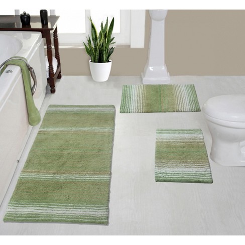 Bathroom Rugs 3 Piece Set - Non-slip Ultra Thin Bath Rugs For Bathroom  Floor : Target