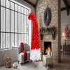 Resenkos 6ft Pre-Lit Artificial Christmas Tree in Santa Hat Design with 1050 Lush Branch Tips, Red and White - 3 of 4
