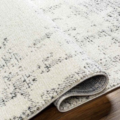 Glenview Manor Cream and Gray Rectangular Area Rug 2'2" x 3'9"