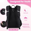 Generic Youth Baseball Bag, Softball Bag for Girls & Boys, Kids Tball Backpack with Shoes Compartment - 4 of 4