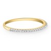 Pompeii3 Diamond Wedding Ring Yellow Gold Stackable Anniversary Band - 2 of 4