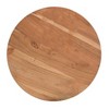 Treasure Trove Accents 26" Luca Accent Table Natural: 26-Inch High, No Assembly, Acacia Wood, Black Frame - 3 of 4