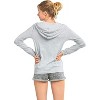 Sofra Women's Cotton Comfort Zip Up Hoodie Jersey Sweater - 3 of 3