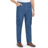 Collections Etc Mens Double Cargo Pocket Pull-on Jeans - 2 of 4