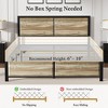 Twin/Full/Queen Size Bed Frame with Wood Headboard and Footboard, 14 Inch Platform Mattress Foundation, No Box Spring Needed Bed - 4 of 4