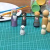 Bright Creations 50 Pack Unfinished Wooden Peg Baby Doll Bodies Small Natural Wood Figures for Painting DIY Arts and Crafts for Kids 1.2 inches Tall - 2 of 4