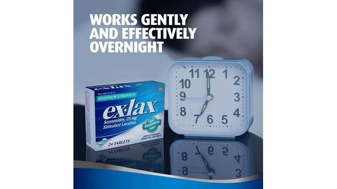 ex-lax Maximum Strength Stimulant Laxative 48 Pills for Gentle Overnight Relief of Constipation, 2 of 8, play video