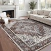 Acekool Vintage Floral Washable Rugs - 2 of 4