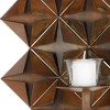 Origami Pillar Wall Decor - Antique Copper - Safavieh - 3 of 3