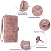 FATMOON Women’s Bifold Wallet - RFID Blocking with 16 Card Slots & Zipper Pocket for Cash, Coins, Credit Cards for Daily Use,Travel - 3 of 4