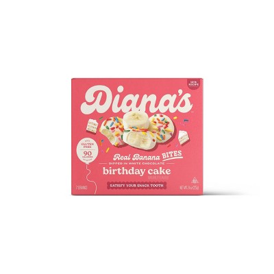 Diana's Bananas Birthday Cake White Chocolate Frozen Dairy Dessert - 8oz