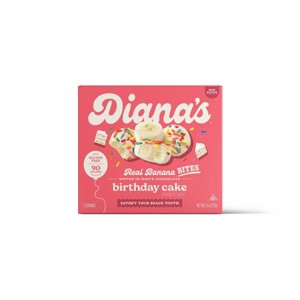 Diana's Bananas Birthday Cake White Chocolate Frozen Dairy Dessert - 8oz - 1 of 2