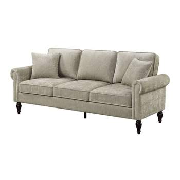 Evok Contemporary Chenille Upholstered Sofa - miBasics