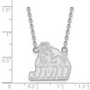 Black Bow Jewelry 14k White Gold James Madison Dukes NCAA Necklace 18 Inch - 2 of 4