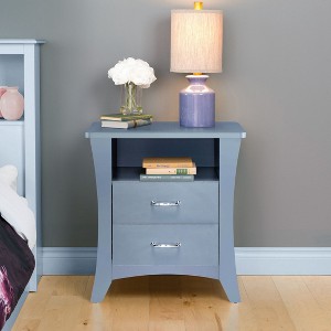 NicBex Nightstand with 2 Drawers,Modern Bedside Table with Wood Frame and Pulls,Side Table for Bedroom,Living Room - 1 of 4