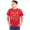 Funny Christmas Fa La La La Lazy Graphic T Shirt Men or Women Brisco Brands - 4 of 4