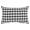 Annie Black Check Home Pumpkin Ruffle Pillow 14x22 VHC Brands - 2 of 4