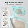 Grungis Task and Office Chairs with Flip-Up Arms,Computer Chair with Adjustable Headrest & Lumbar Support,Office Chairs for Office - 4 of 4