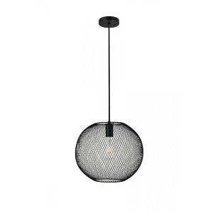 Elegant Lighting Keller 1 Light Black Pendant - 1 of 4