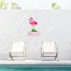 Northlight Flamingo Welcome Tropical Metal Wall Sign - 25" - image 2 of 4