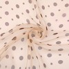 INSPIRE CHIC Women's Polka Dots Chiffon Small Square 1950s Retro Lightweight Soft Sheer Ruffle Scarves 1Pc - 4 of 4