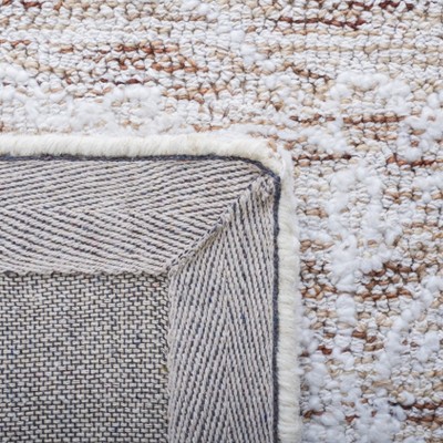 Ivory and Beige Hand-Tufted Wool Rectangular Area Rug