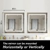 Maxax Atherton Modern Frameless Anti-Fog LED Lighted Dimmable Wall Mounted Bathroom Vanity Mirror - 4 of 4
