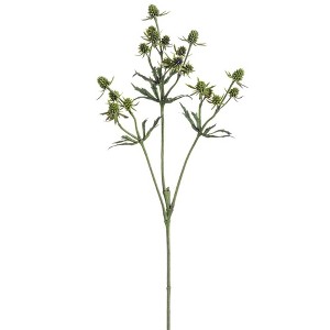 Allstate Floral Thistle Artificial Floral Spray - 25" - Green - 1 of 4
