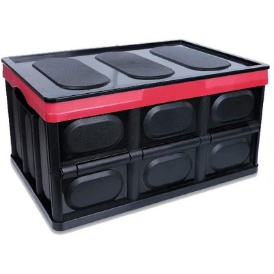 foldable storage box with lid