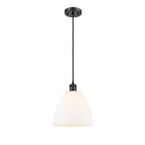 Bristol Glass - 1 Light Mini Pendant In Industrial Style-13.25 Inches Tall and 9 Inches Wide - 1 of 1