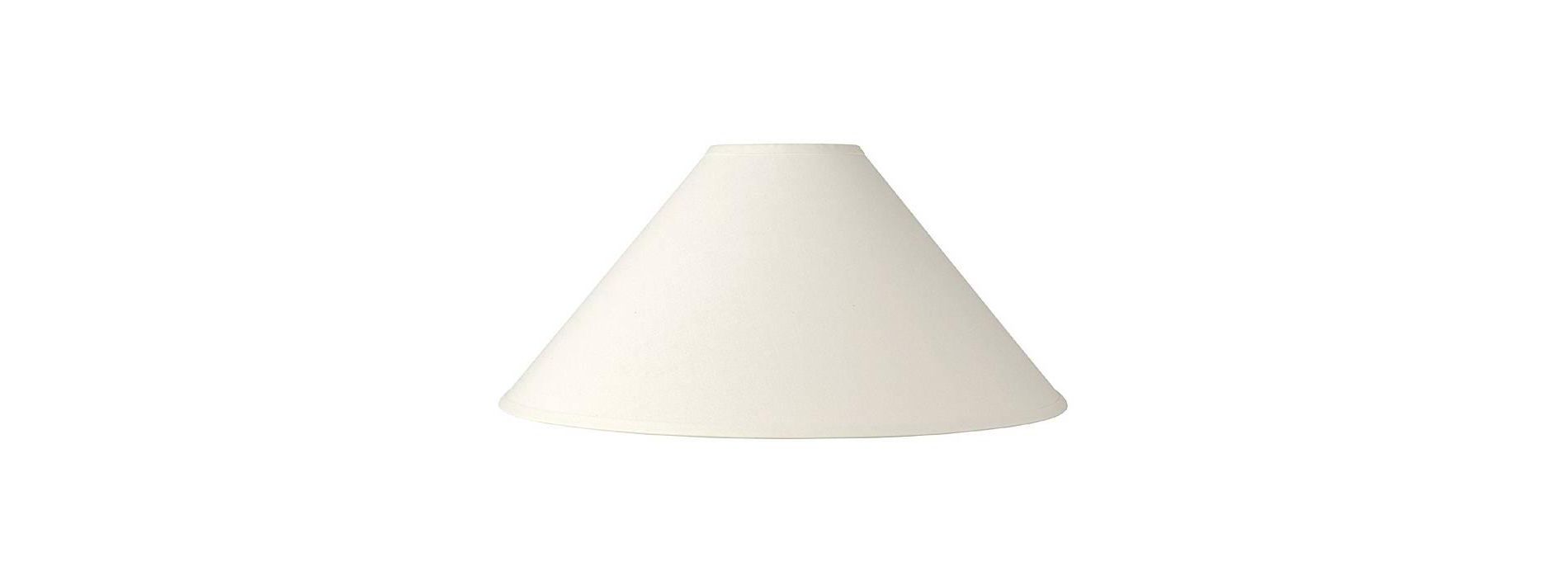 Large 23" Bottom Springcrest Empire Lamp Shade Linen Chimney 6" Top x 13.5" High Spider Replacement Harp and Finial Fitting