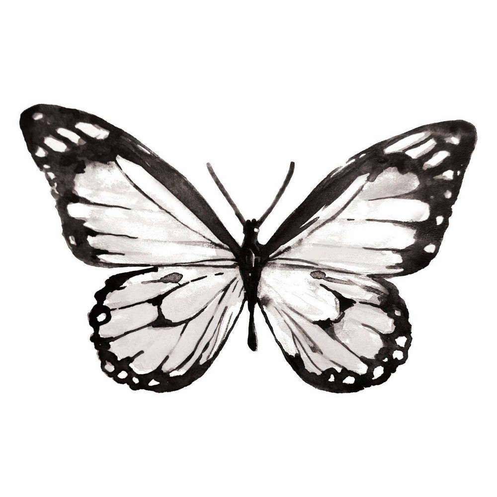 Photos - Other interior and decor Roommates Butterfly Peel and Stick Giant Wall Decal  