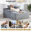 KTMBDW 67 Inch Chaise Lounge Chair Indoor, Oversized Velvet Upholstered Boneless Sofa Bed, Cloud Sofas Couches for Living Room - 3 of 4