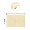 Unique Bargains Unfinished Smooth Surfaces Grain Laser Cutting Basswood Sheet 3 Pcs - 2 of 3