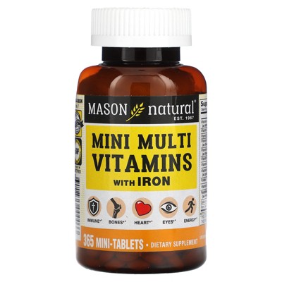 Mason Vitamins Mason Daily Multiple Vitamins With Iron Tablets
