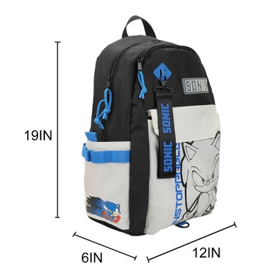 Sonic The Hedgehog Character Art 19" Backpack - image 4