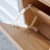TIRAMISUBEST Narrow Rattan & Wood Shoe Cabinet with 2 Flip Drawers - Entryway Storage Organizer for Hallway or Living Room - 4 of 4