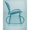 Patio Furniture Set 3 Pieces, Garden Bistro Set, Acapulco Chairs, Outdoor Seating, Side Table and 2 Chairs - 4 of 4