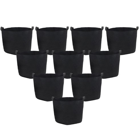 3/5/10 Gallon Garden Grow Bags , Vegetable/Flower/Plant Growing Bags,  Nonwoven Fabric Pots Planter for Outdoor and Indoor Planting 